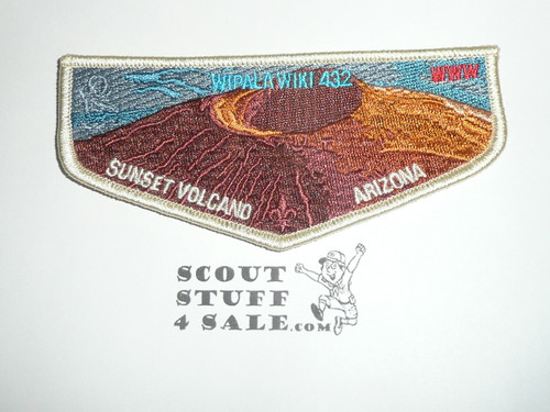 Order of the Arrow Lodge #432 Wipala Wiki s185 Sunset Volcano Flap Patch