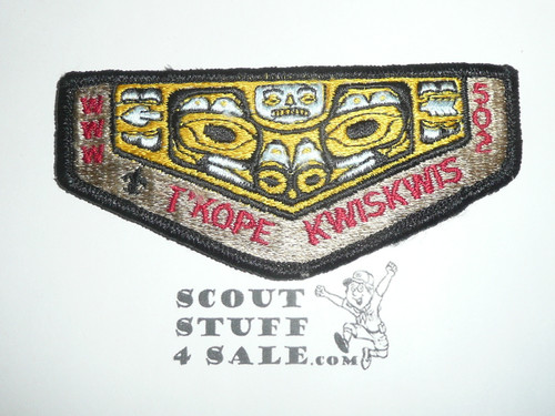 Order of the Arrow Lodge #502 T'Kope Kwiskwis s18 Flap Patch