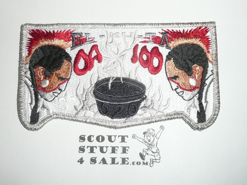 Order of the Arrow Lodge #520 El-Ku-Ta OA 100th Anniversary 2015 Auction Flap Patch