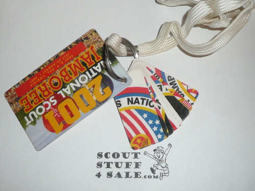 2001 National Jamboree Meal and ID card