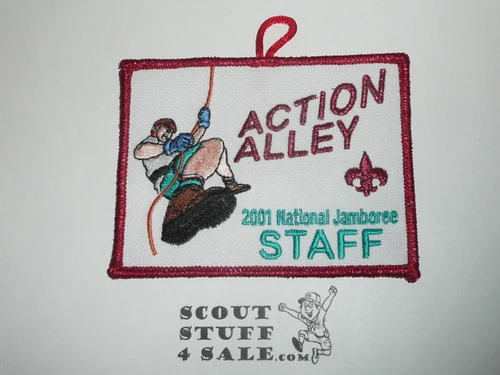2001 National Jamboree Action Alley Staff Patch