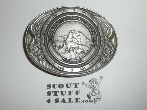 Philmont Scout Ranch, Those Who Dream The Most Do The Most Cast Pewter Belt Buckle