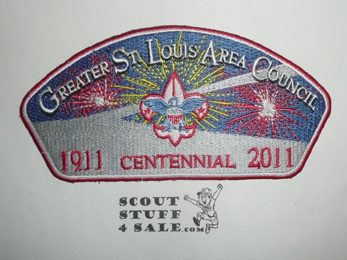Greater Saint Louis Council 100th Anniversary Jacket Patch (CP)