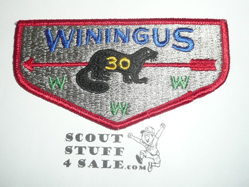 Order of the Arrow Lodge #30 Winingus s5 Flap Patch