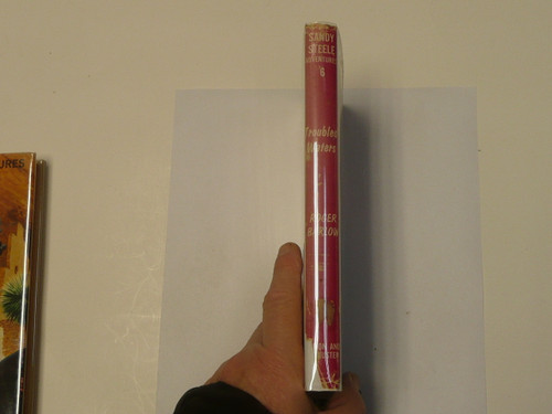 Troubled Waters, Sandy Steele Adventure, by Roger Barlow, 1959 First Edition, Hardbound with Dust Jacket, Youth Story Book