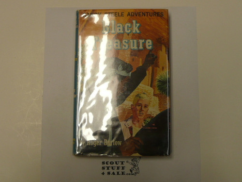 Black Treasure, Sandy Steele Adventure, by Roger Barlow, 1959 First Edition, Hardbound with Dust Jacket, Youth Story Book