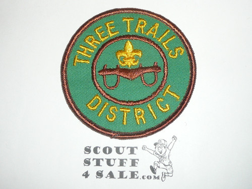 Three Trails District Patch - Boy Scout