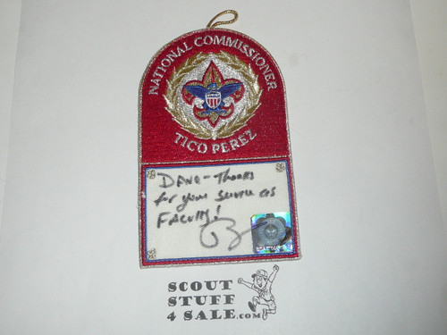 Philmont Scout Ranch, Training Center 2014 Commissioner Week National Commissioner Tico Perez Thank You Patch