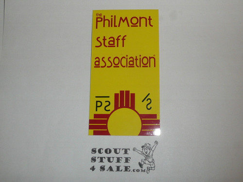 Philmont Scout Ranch, Staff Association Sticker, yellow