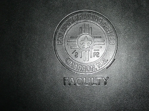 Philmont Scout Ranch, Training Center Faculty Leather Portfolio, unused
