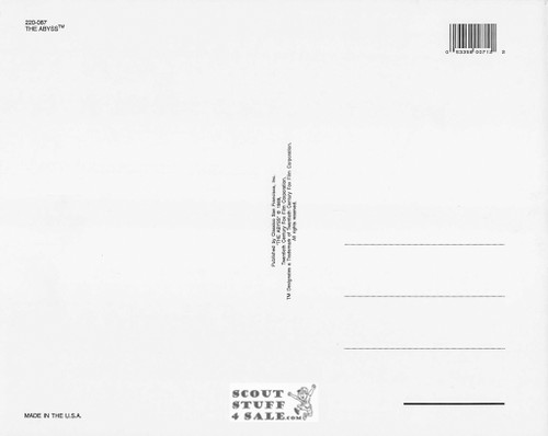 The Abyss Movie Poster Postcard by Classico SF #220-087, 8x10"