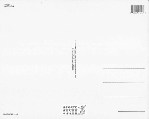 James Dean Postcard by Classico SF #220-096, 8x10"