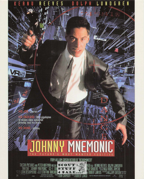 Johnny Mnemonic Movie Poster Postcard by Classico SF #220-224, 8x10"