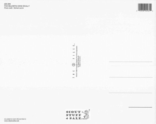 The X Files Postcard by Classico SF #220-266, 8x10"