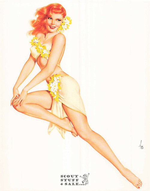 Alberto Vargas "Vargas Girl" Art Postcard, Classico SF #223-006, 8x10"