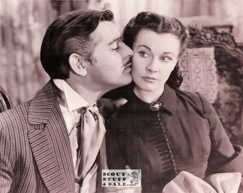 Gone with the Wind Gable/Leigh Sepia Postcard by Classico SF #224-024, 8x10"