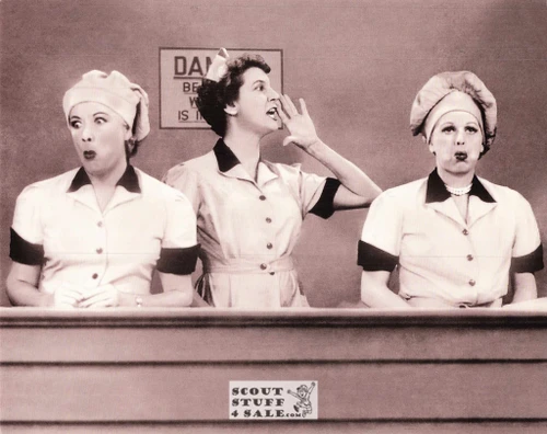 I Love Lucy Lucille Ball Sepia Postcard by Classico SF #224-049, 8x10"