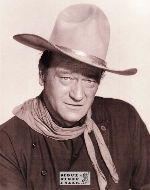 John Wayne Sepia Postcard by Classico SF #224-054, 8x10"