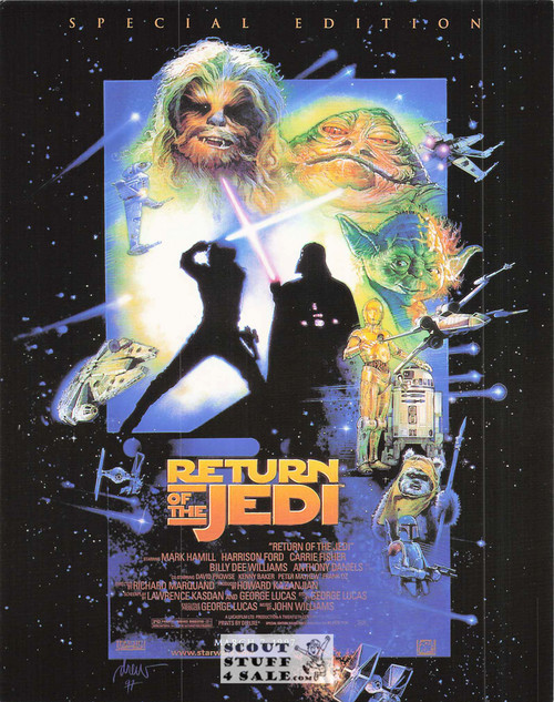 Star Wars Return of the Jedi Movie Poster Postcard by Classico SF #422-039, 8x10"