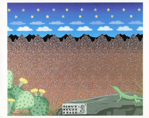 Desert Life Magic Eye 3D Optical Illusion Postcard, Classico SF #528-014, 8x10"