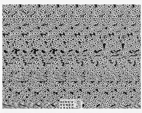Soccer Magic Eye 3D Optical Illusion Postcard, Classico SF #528-027, 8x10"