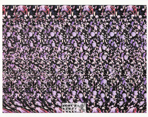 Soccer Magic Eye 3D Optical Illusion Postcard, Classico SF #528-029, 8x10"
