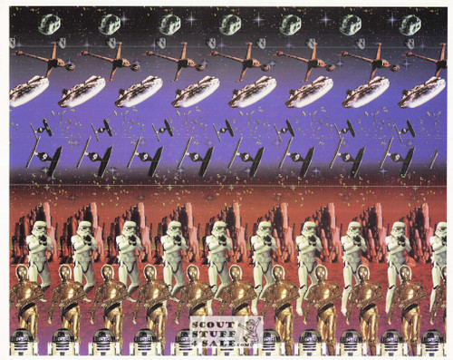 Star Wars Magic Eye 3D Optical Illusion Postcard, Classico SF #528-056, 8x10"