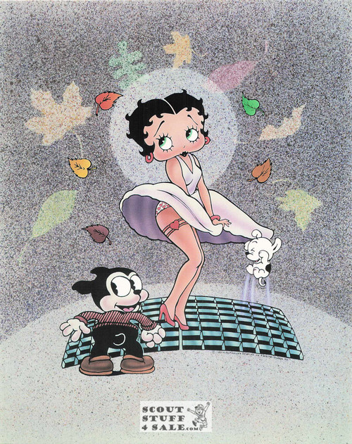 Betty Boop, Movie Star Boop, Cartoon Postcard by Classico SF #670-003, 8x10"