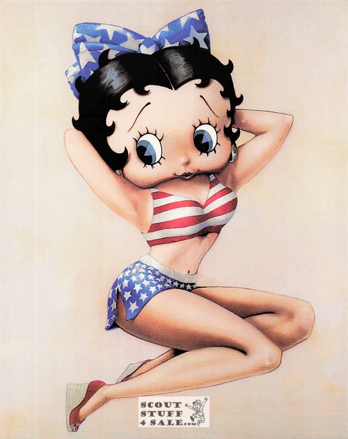Betty Boop, Made in the USA, Cartoon Postcard by Classico SF #670-007, 8x10"