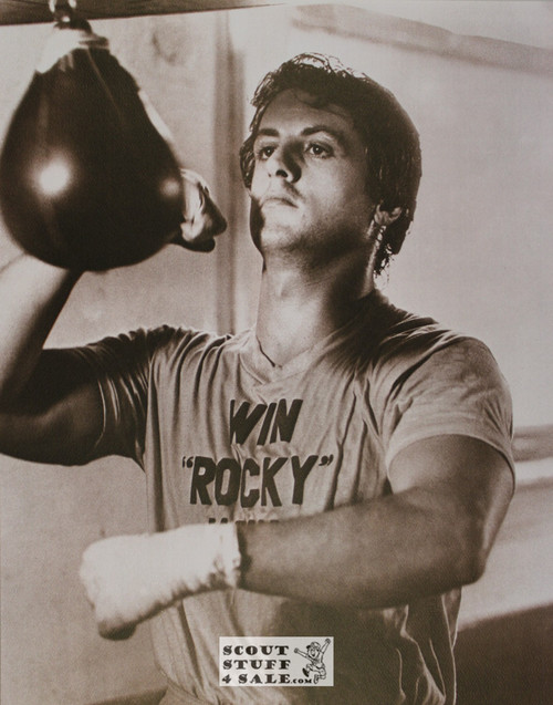 Sylvester Stallone as Rocky Sepia Poster Postcard by Classico SF #130-033, 11x14"