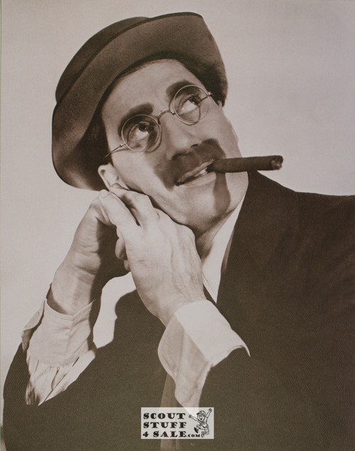 Groucho Marx Sepia Poster Postcard by Classico SF #130-038, 11x14"
