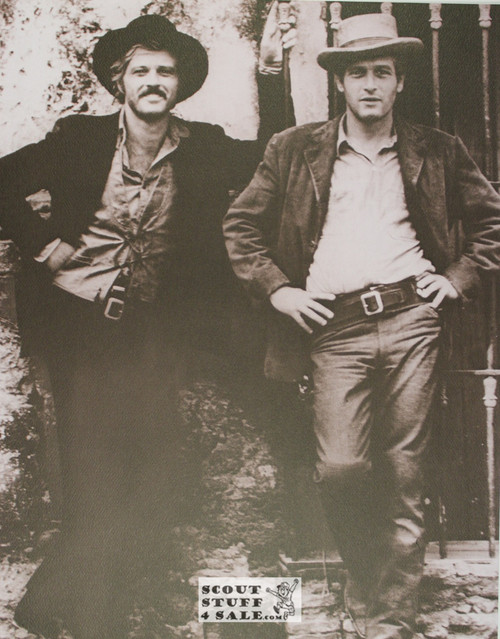 Robert Redford & Paul Newman Sepia Poster Postcard by Classico SF #130-076, 11x14"