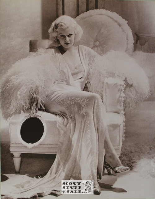 Jean Harlow Sepia Poster Postcard by Classico SF #130-084, 11x14"
