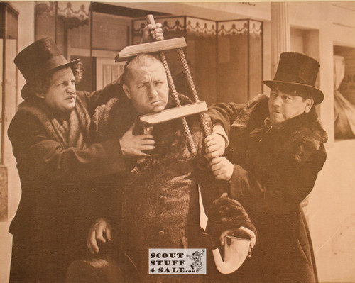 The Three Stooges Sepia Poster Postcard by Classico SF #130-099, 11x14"