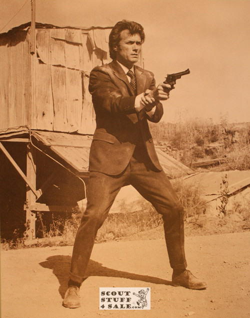 Clint Eastwood Sepia Poster Postcard by Classico SF #130-113, 11x14"
