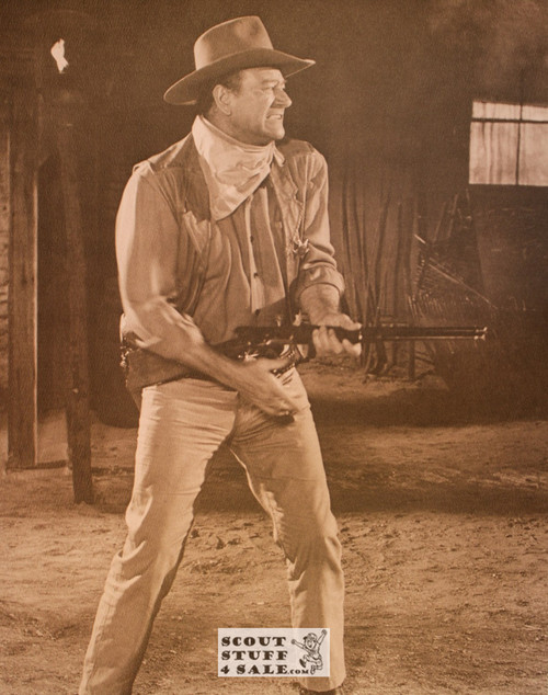 John Wayne Sepia Poster Postcard by Classico SF #130-116, 11x14"