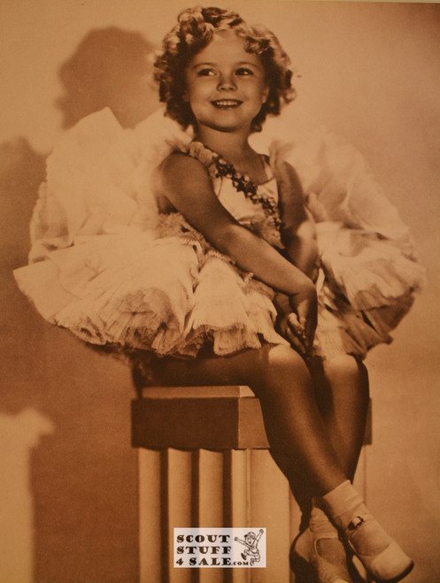 Shirley Temple Sepia Poster Postcard by Classico SF #130-127, 11x14"