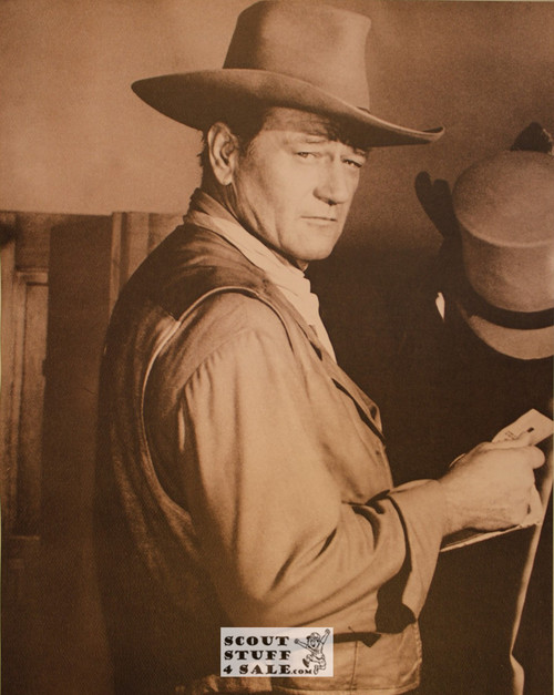 John Wayne Sepia Poster Postcard by Classico SF #130-136, 11x14"