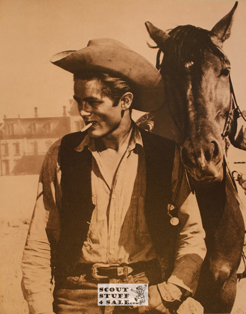 James Dean Sepia Poster Postcard by Classico SF #130-163, 11x14"