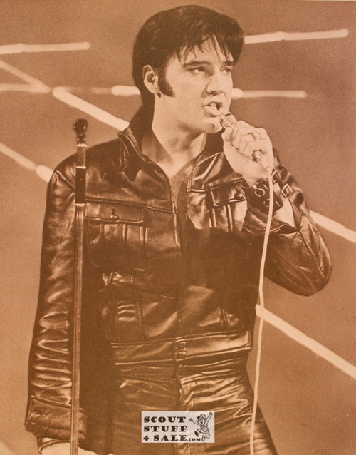 Elvis Presley Sepia Poster Postcard by Classico SF #130-203, 11x14"