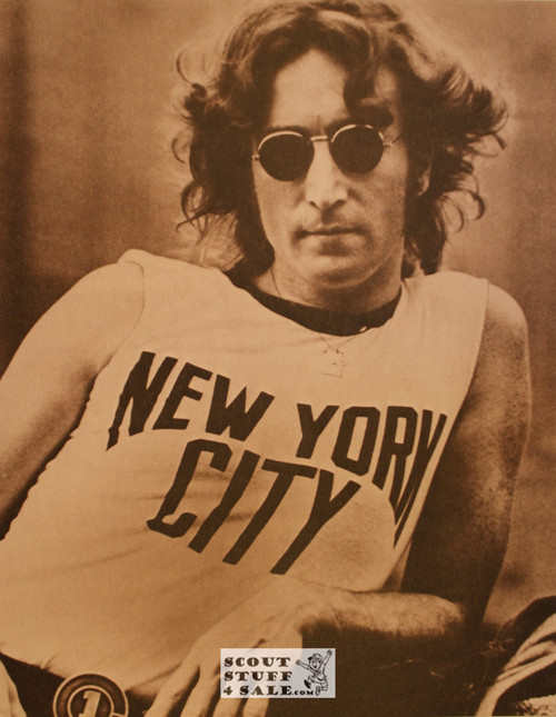 John Lennon Sepia Poster Postcard by Classico SF #130-218, 11x14"