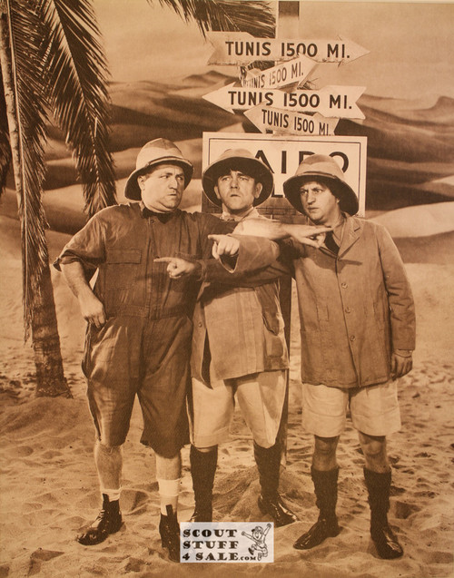 The Three Stooges Sepia Poster Postcard by Classico SF #130-231, 11x14"