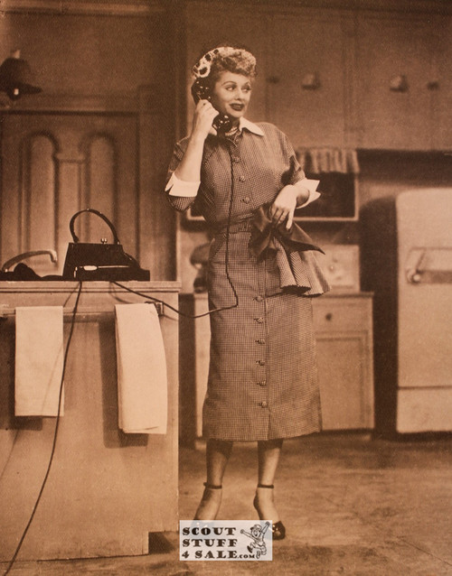 I Love Lucy Lucille Ball Sepia Poster Postcard by Classico SF #130-253, 11x14"