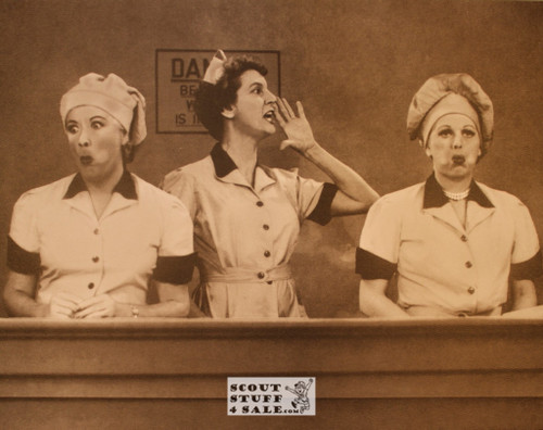 I Love Lucy Lucille Ball Sepia Poster Postcard by Classico SF #130-273, 11x14"