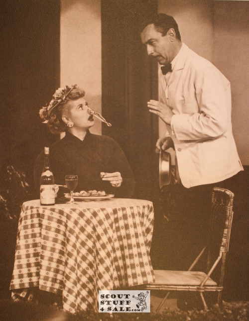 I Love Lucy Lucille Ball Sepia Poster Postcard by Classico SF #130-277, 11x14"