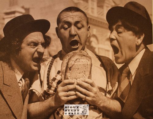 The Three Stooges Sepia Poster Postcard by Classico SF #130-288, 11x14"