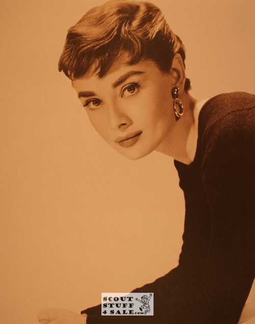 Audrey Hepburn Sepia Poster Postcard by Classico SF #130-334, 11x14"