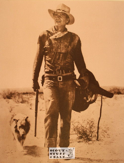 John Wayne Sepia Poster Postcard by Classico SF #130-393, 11x14"