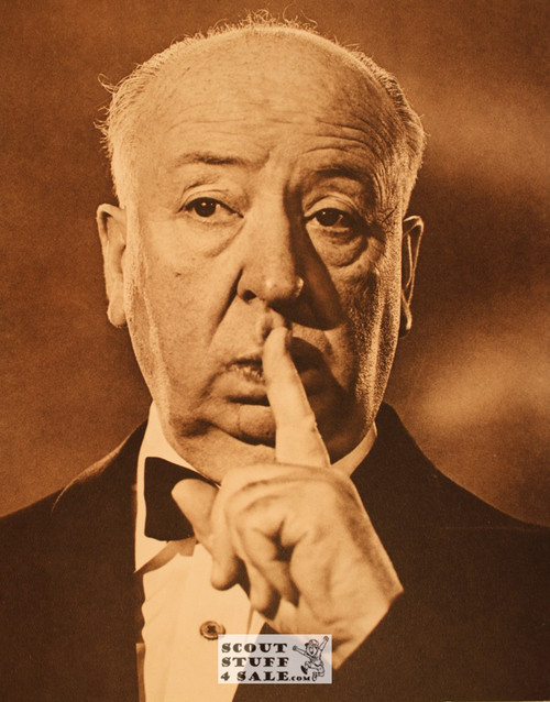 Alfred Hitchcock Sepia Poster Postcard by Classico SF #130-e5, 11x14"