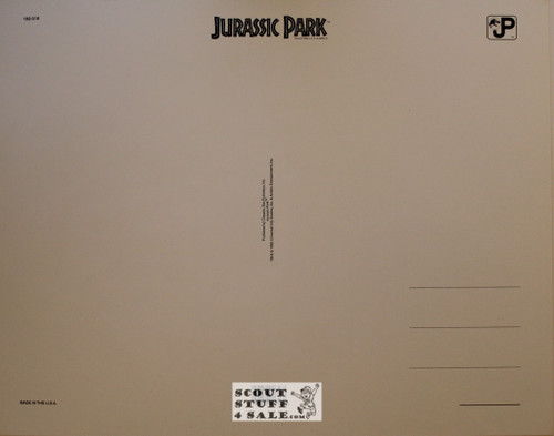 Jurassic Park Poster Postcard by Classico SF #182-018, 11x14"